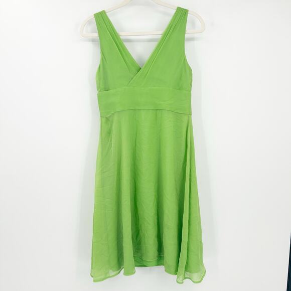 J. Crew Womens Sophia Sleeveless V-Neck Crepe 100% Silk Cocktail Party Dress 8P - Picture 8 of 8